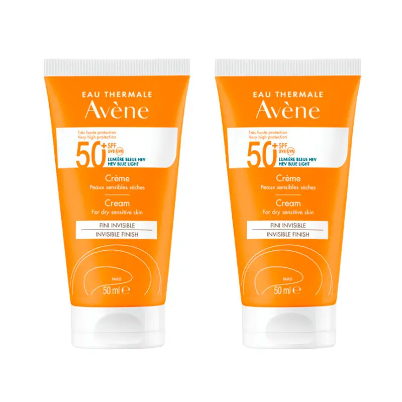 Avène Duplo Crème Solaire Spf 50+, 2X50 Ml