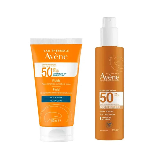 Avène Fluide Spf 50+ 50 Ml + Spray Invisible Spf 50 200 Ml
