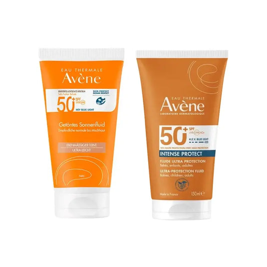 Avène Fluide Spf 50+ Couleur 50 Ml + Protection Intense Spf50+ 150 Ml