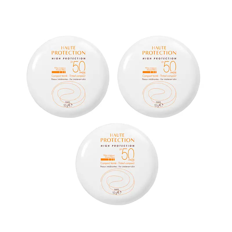 Avène Sunscreen Compact Sand Colour Spf 50+, 3 x 9,5 grammes