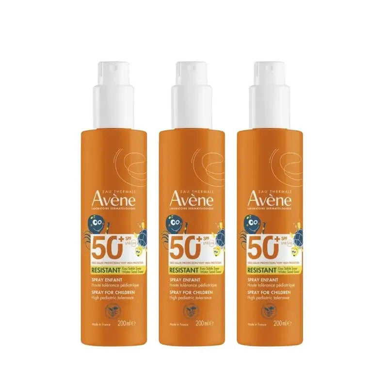 Avène Spray Solaire Enfants Spf 50+, 3 x 200 ml