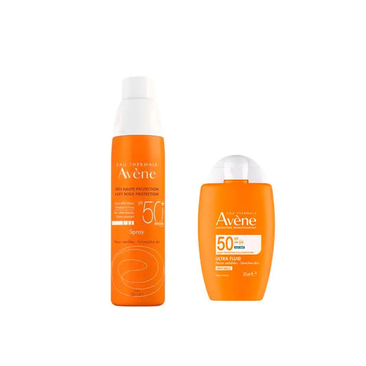 Avène Fluide Ultra Invisible Spf50 50 Ml + Spray Invisible Spf 50 200 Ml