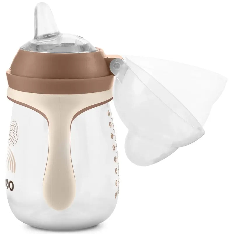 Tasse d'apprentissage Baboo Au Naturale en silicone avec embout buccal 6+ mois, 260 ml
