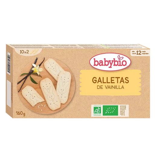 Babybio Biscuits de croissance à la vanille, 160 g