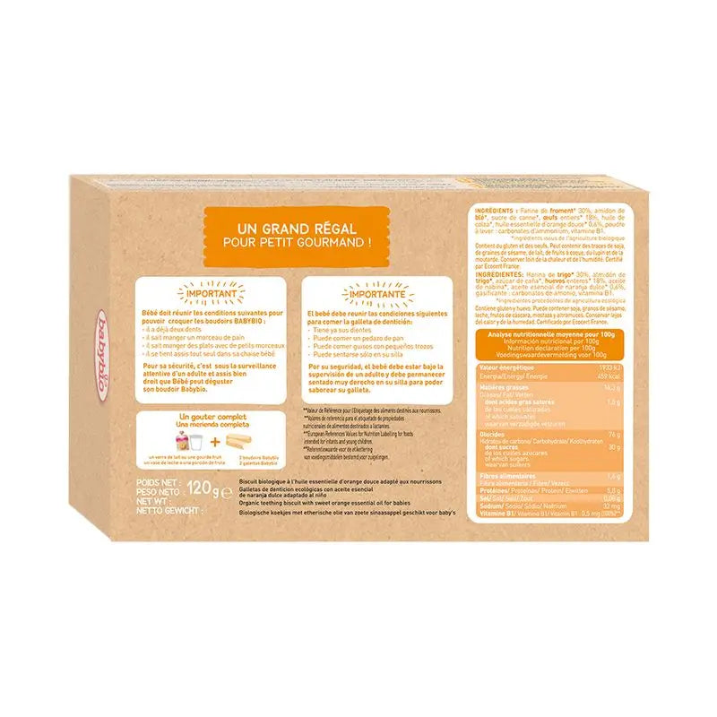 Babybio Biscuits de dentition, 120g