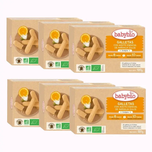 Biscuits de dentition Babybio, paquet de 6 x 120g