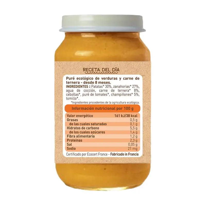 Babybio Menu Tradition Bœuf, 200 g