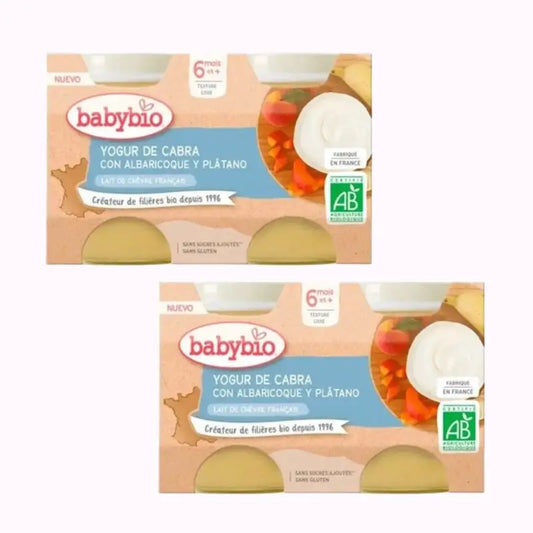 Babybio Yaourt Abricot Banane, Pack 2 x 2X130 g