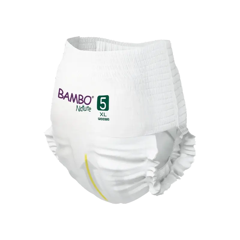 Couches Bambo Nature Pants Taille 5 (12-18Kg), 19 pièces