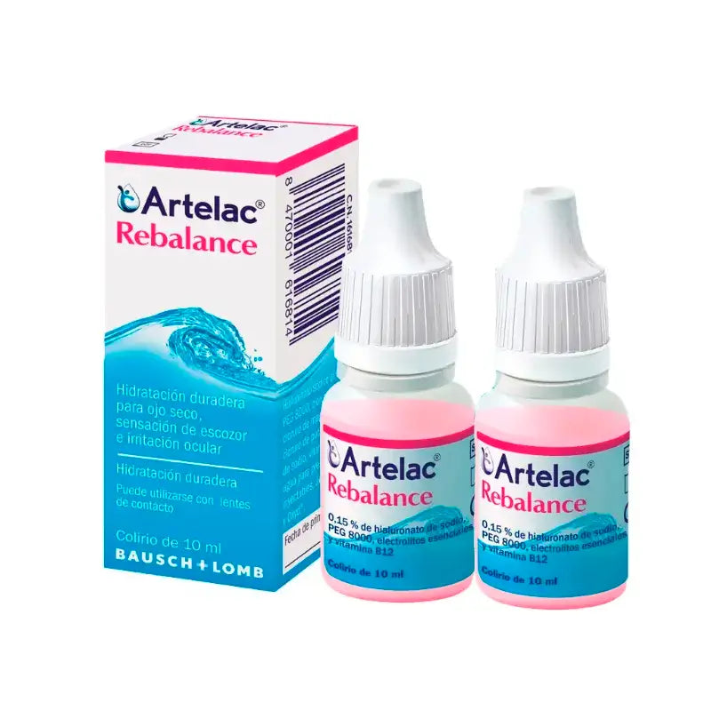 Bausch & Lomb Artelac Rebalance Collyre stérile 2 x 10 ml