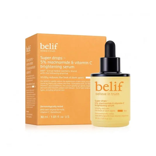 Belif Super Drops - 5% Niacinamide & Vitamine C Brightening Serum , 30 ml