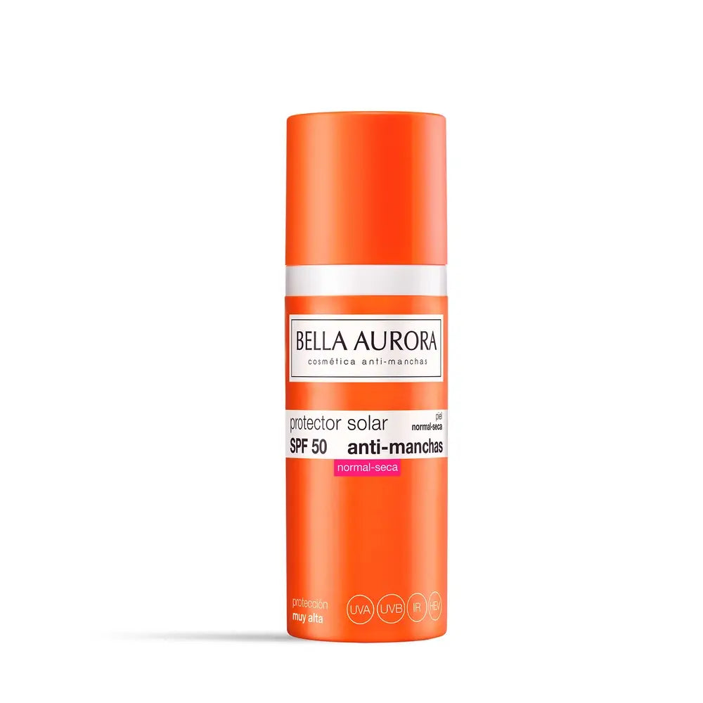 Bella Aurora Crème solaire anti-imperfections Spf50+. Peau Normale-Sèche, 50 ml