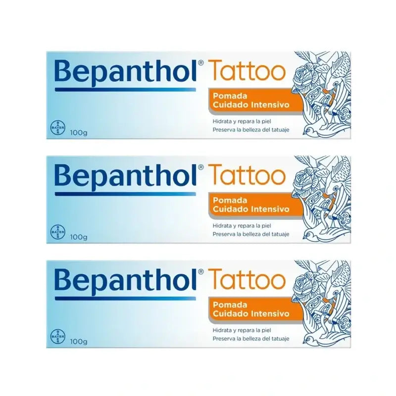 Pommade de tatouage au bépanthol, 3X100 Gr