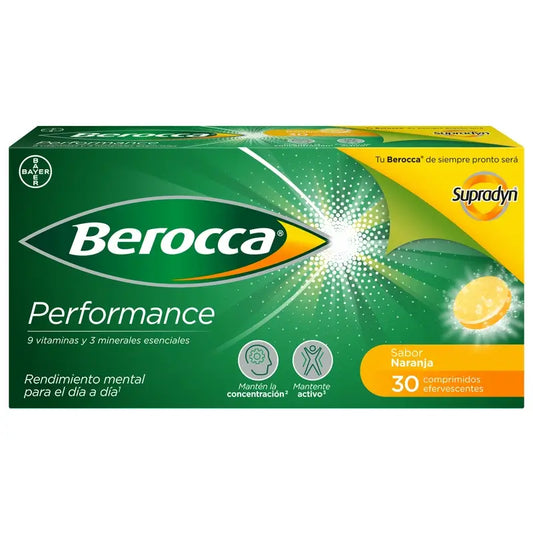 Berocca Performance Orange, 30 comprimés effervescents
