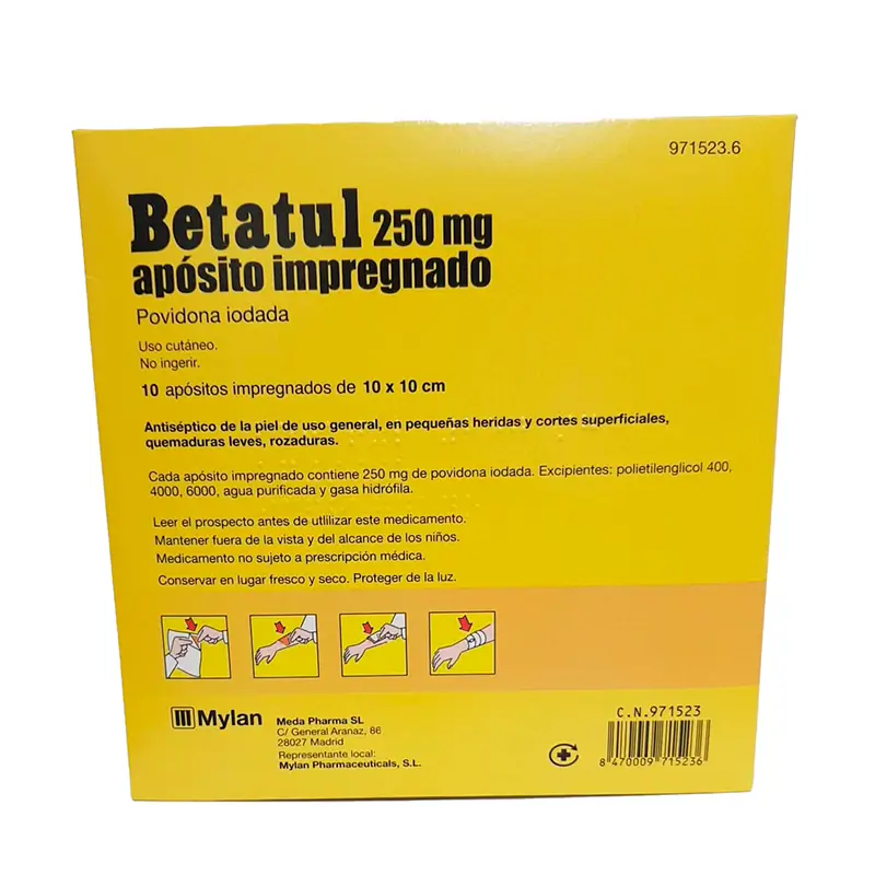 Betatul 200 Milligr 10 Pansements