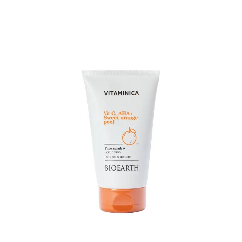 Bioearth Exfoliating Scrub Vitamine C, Aha & Orange Peel, 150 ml