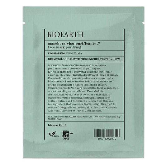 Bioearth Rosemary Purifying Single Dose Face Mask, 15 ml