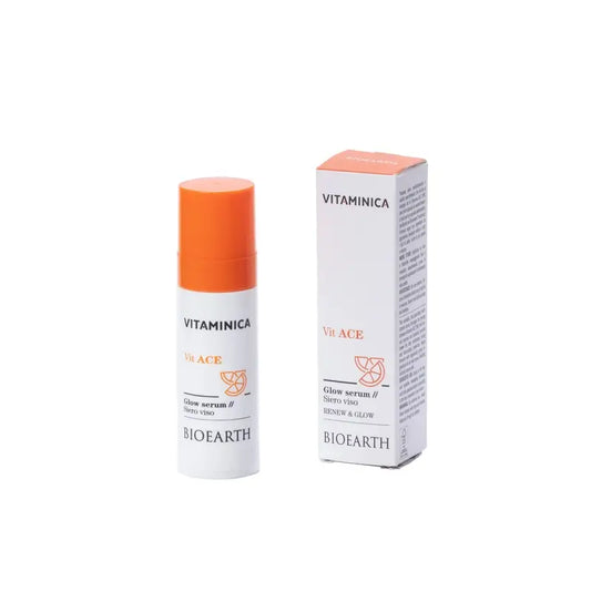 Bioearth Sérum éclaircissant pour le visage Vitamine A, C et E, 30 ml