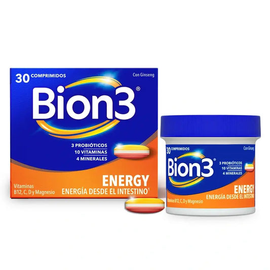 Bion3 Energy Multivitamins, 30 comprimés