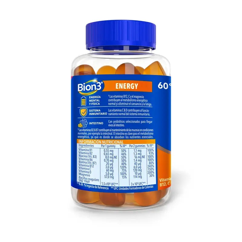 Bion3 Energy Multivitamins, 60 gummies