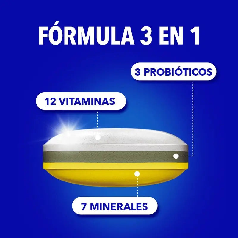Bion3 Energy 50+ Multivitamines Avec Probiotiques, 120 comprimés