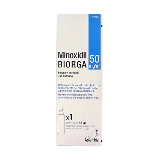 Biorga 50 Mg/ ml Minoxidil Solution Cutanée 1 Flacon x 60 ml