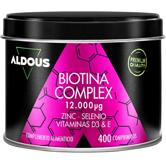 Aldous Labs Biotine avec Zinc, Sélénium, Vitamine D3 et Vitamine E