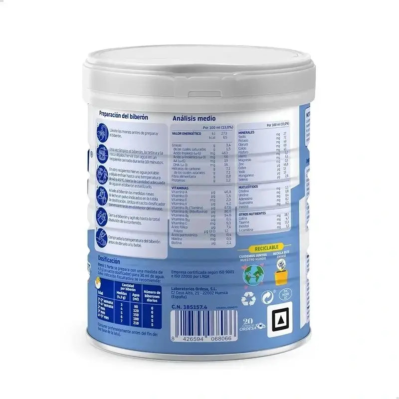 Blemil Plus 1 Forte, paquet de 8 x 800 grammes