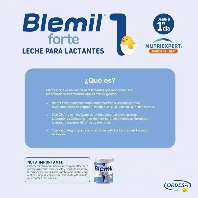Blemil Plus 1 Forte, paquet de 8 x 800 grammes