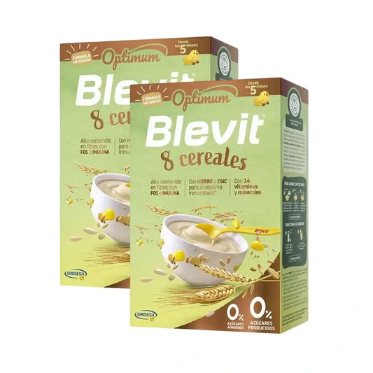 Blevit Alimentation Infantile Optimum 8 Céréales, 2X250 Grs