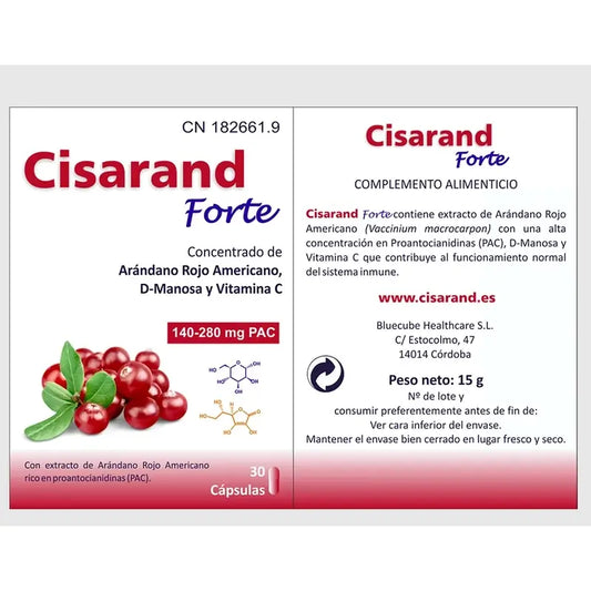 Bluecube Healthcare Cisarand Forte, 30 gélules