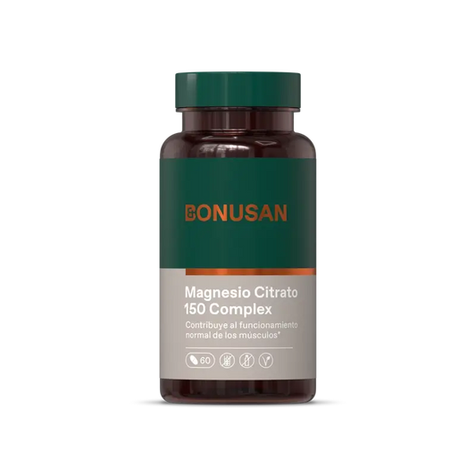 Bonusan Citrate de Magnésium 150 Complexe , 60 comprimés