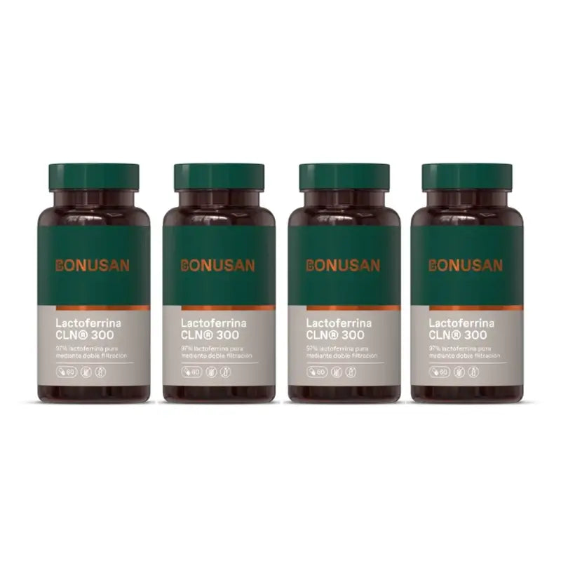 Bonusan Lactoferrine 300 Mg, Pack 4x60 Capsules