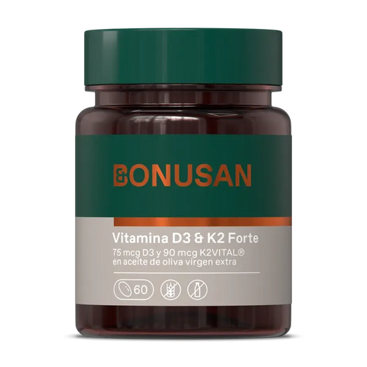Bonusan Vitamine D3 & K2 Forte, 60 perles