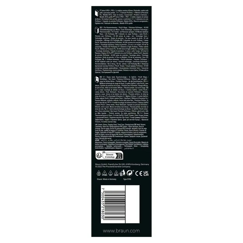 Rasoir électrique Braun Series 9 Pro 9415S