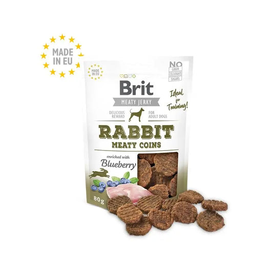 Brit Jerky Snack With Rabbit 80Gr pour chiens