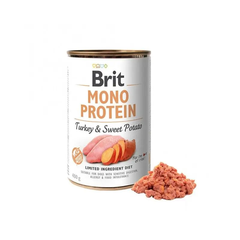 Brit Mono Protein Turkey 6X400Gr pour chiens