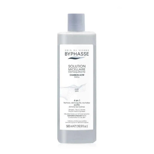Byphasse Solution micellaire démaquillante au charbon actif, 500 ml