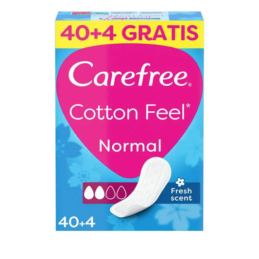Carefree Cotton Feel Normal Fresh Fragrance 40+4Packs