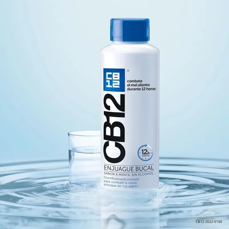 CB12 Bain de bouche à la menthe Bain de bouche contre l'halitose aromatisé à la menthe 500 ml