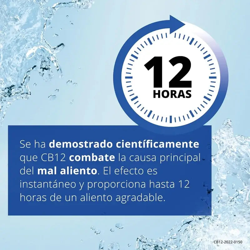 CB12 Bain de bouche à la menthe Bain de bouche contre l'halitose aromatisé à la menthe 500 ml