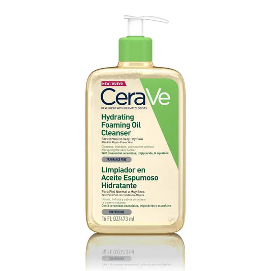 CeraVe Huile nettoyante moussante hydratante, 473 ml