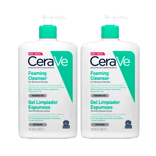 CeraVe Duplo Gel nettoyant moussant, 2X1L