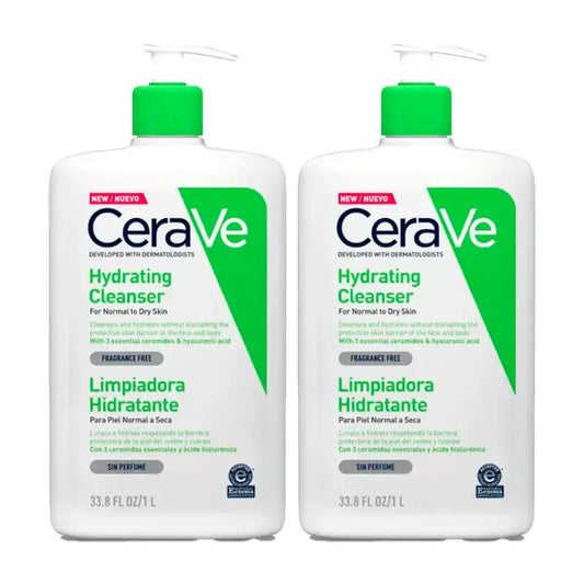 CeraVe Duplo Gel nettoyant hydratant, 2X1L