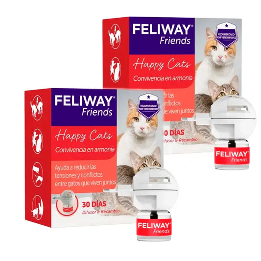 Ceva Feliway Friends Diffuseur + Recharge 48 ml, Pack 2 pcs.