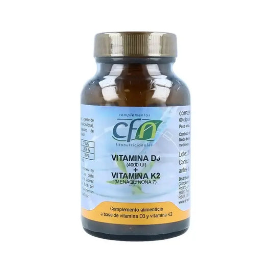 Cfn Vitamine D3 + K2 , 60 gélules