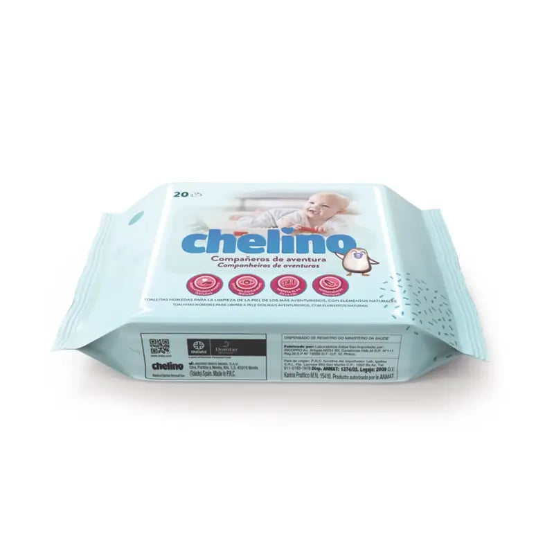 Chelino Lingettes hydratantes pour bébés, 20 unités