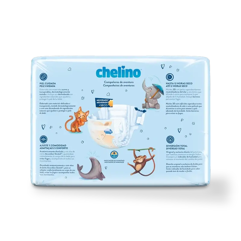 Couche Chelino Taille 3 (4-10 Kg) , 36 unités