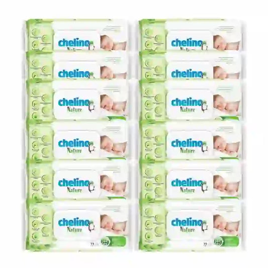 Chelino Nature Baby Wipes , 12X72 unités