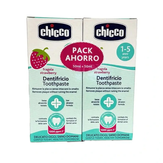 Dentifrice à la fraise Chicco Bipack.